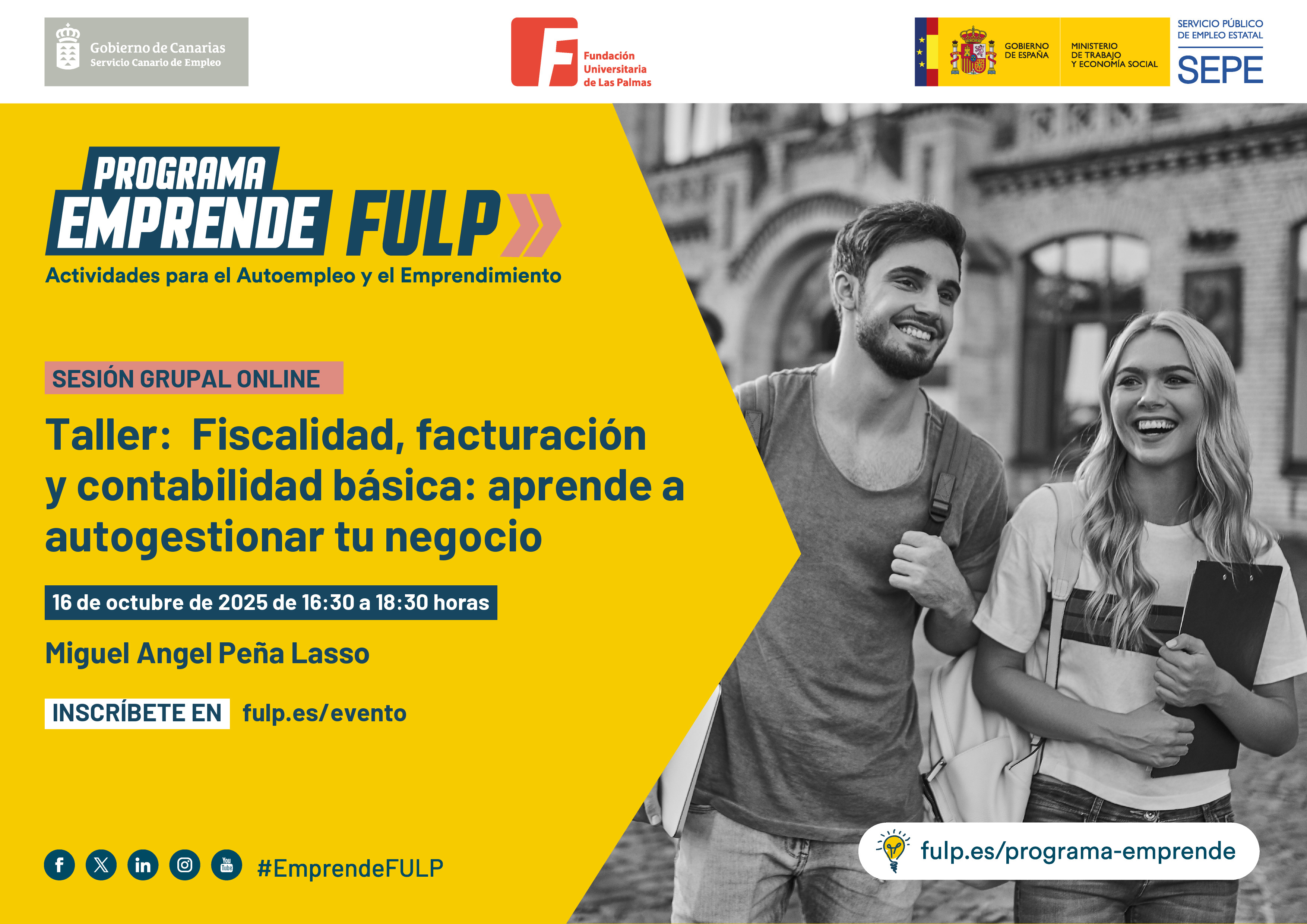 Taller:  Fiscalidad, facturación y contabilidad básica: aprende a autogestionar tu negocio