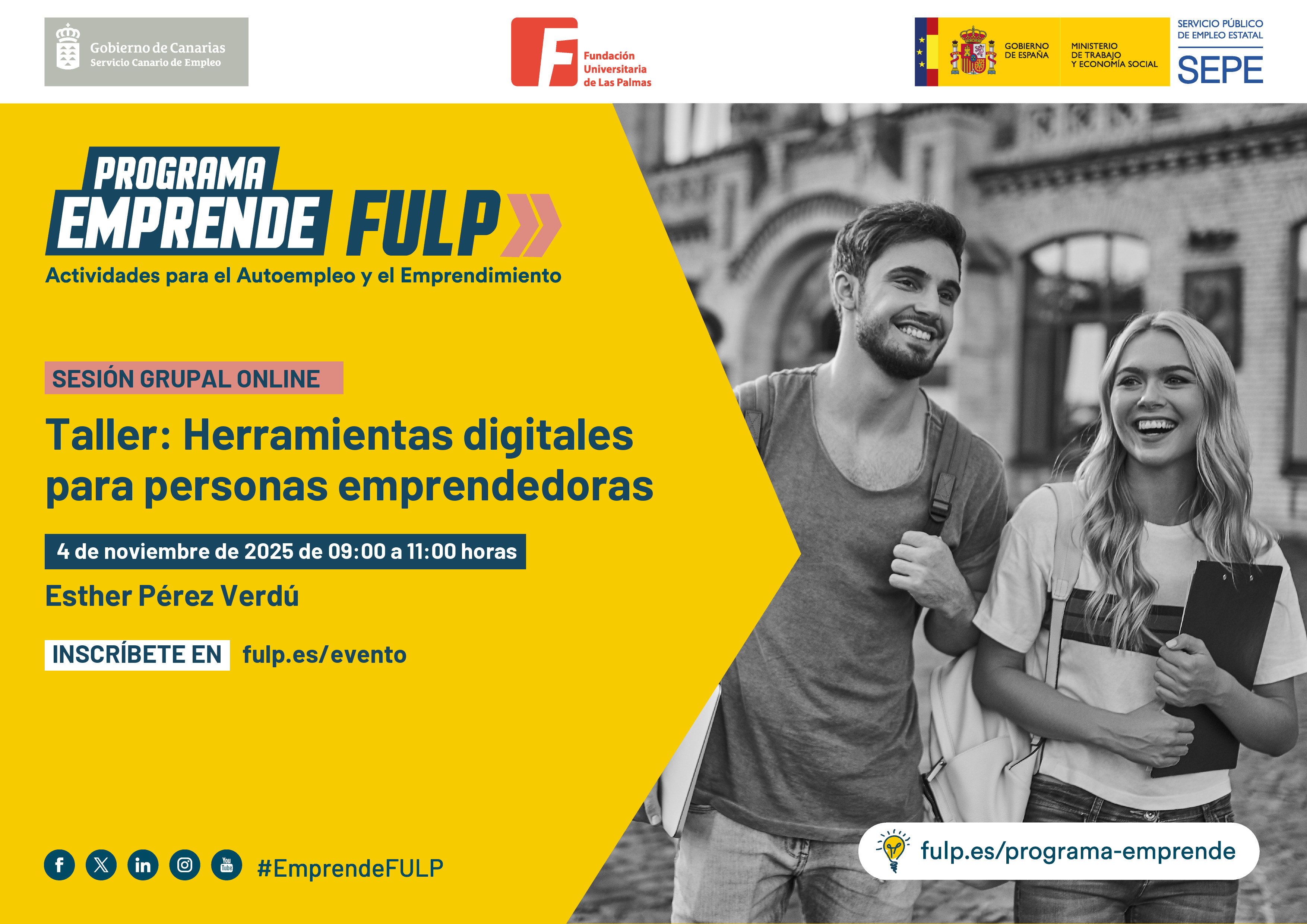 Taller: Herramientas digitales para personas emprendedoras