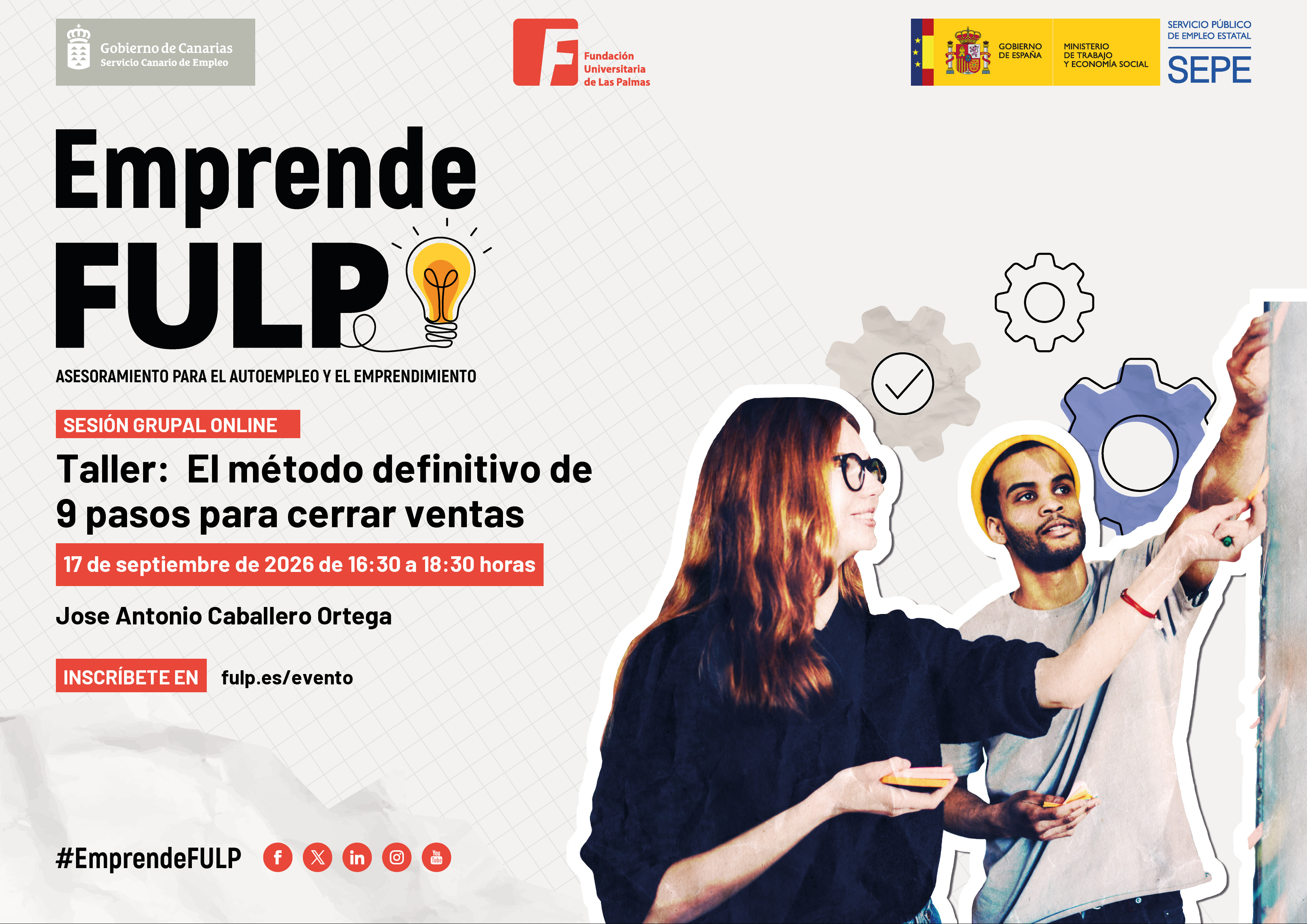 Taller:  El método definitivo de 9 pasos para cerrar ventas