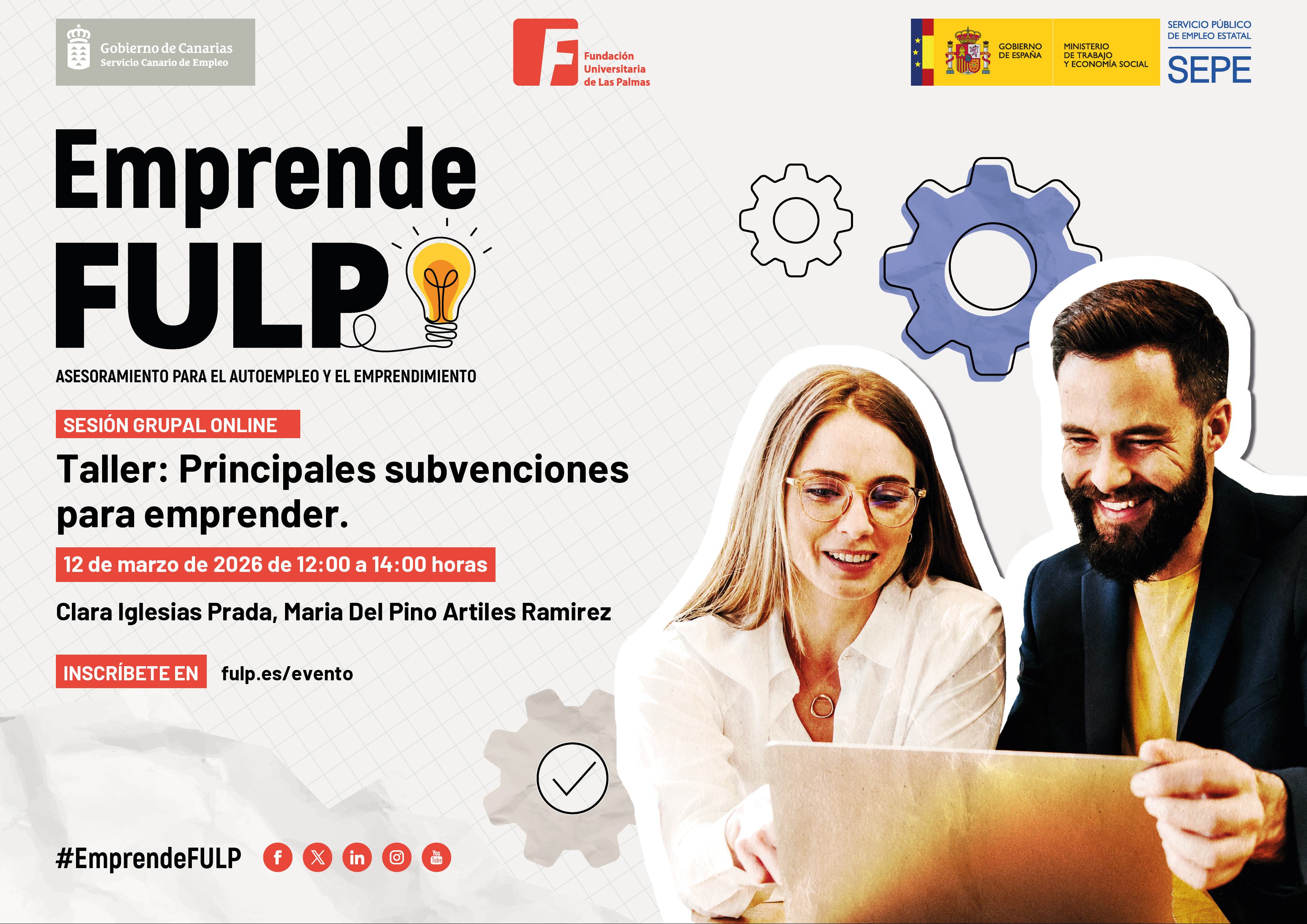 Taller: Principales subvenciones para emprender.