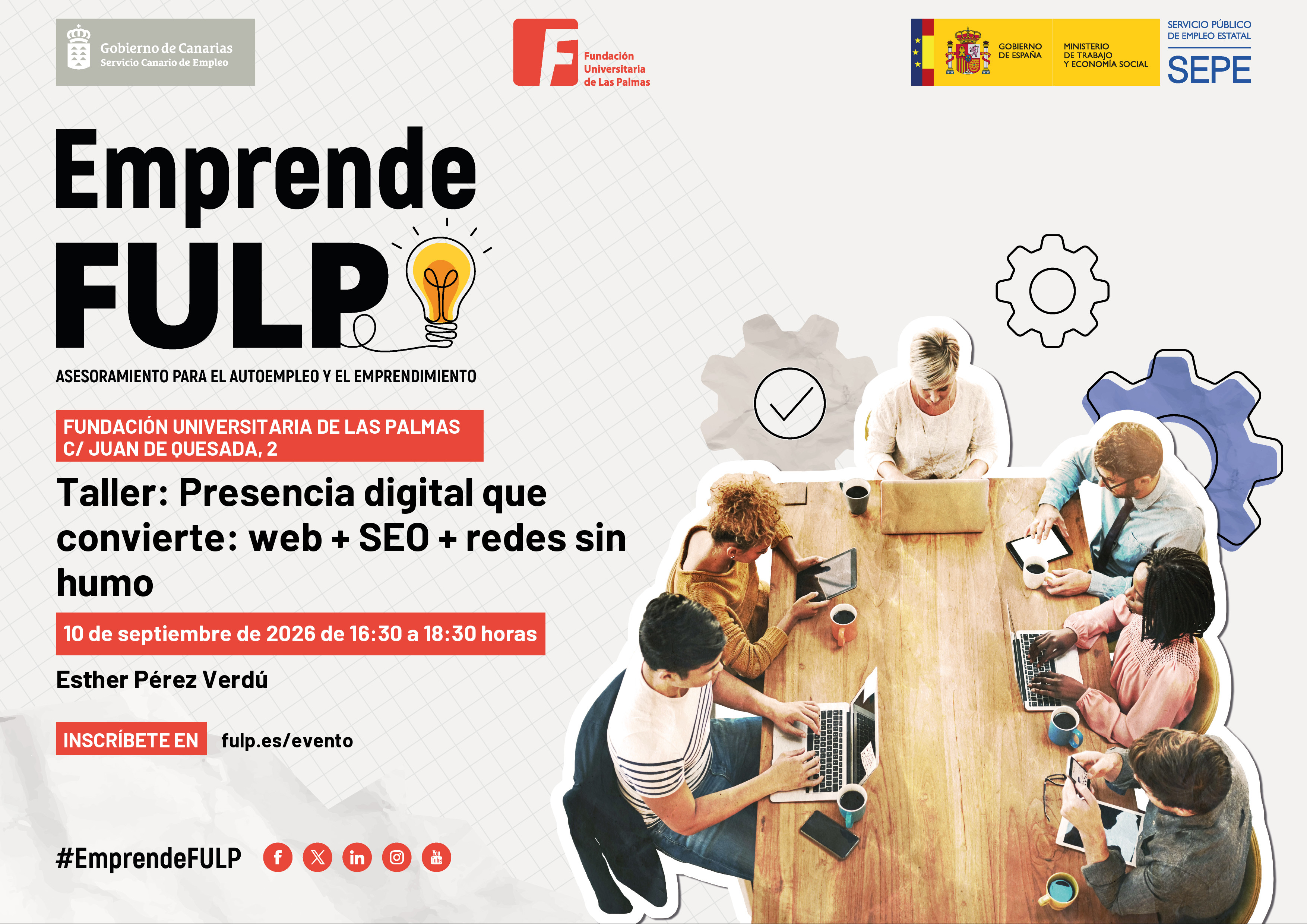 Taller: Presencia digital que convierte: web + SEO + redes sin humo
