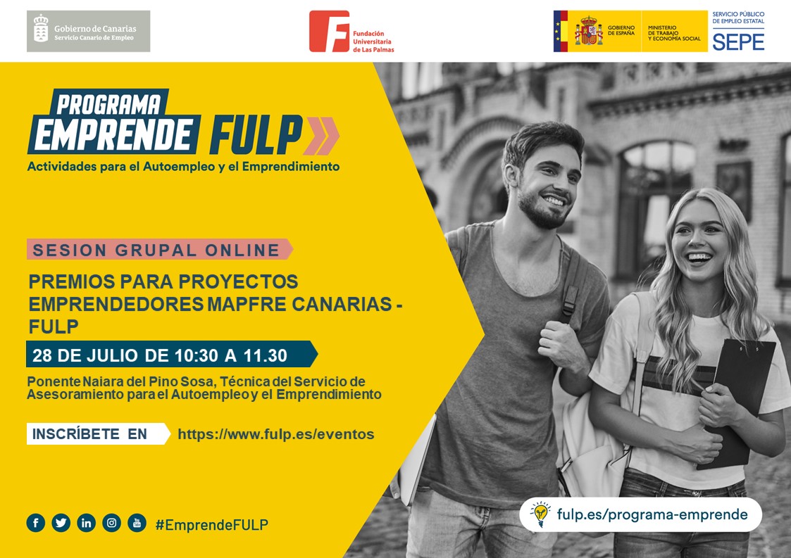 Taller: Premios para proyectos emprendedores Mapfre Canarias - FULP