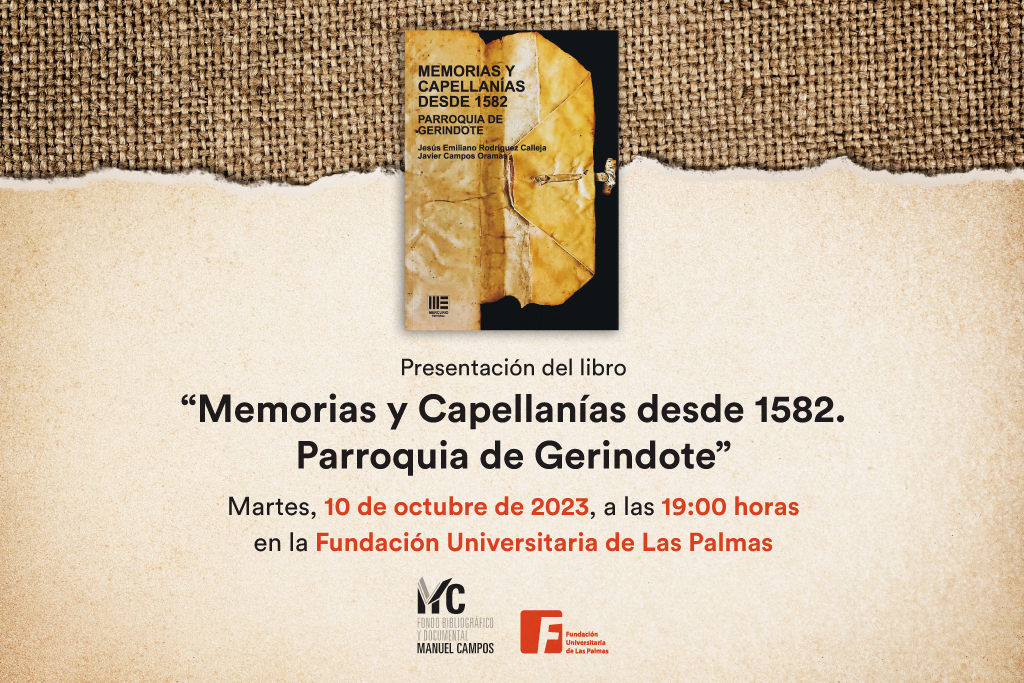 Presentación del libro Memorias y Capellanías desde 1582. Parroquia de Gerindote.